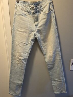 American Eagle Outfitters Pale Blue Athletic Skinny Jeans
